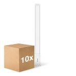 Opakowanie 10x Philips CorePro PL-L LED Żarówka Mains 24W - 840 Zimna Biel | 4-Piny - Zamienne 55W