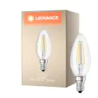 Ledvance Classic LED E14 świeca Włókno Przezroczysty 4W 470lm - 827 Bardzo Ciepła Biel | Zamienne 40W